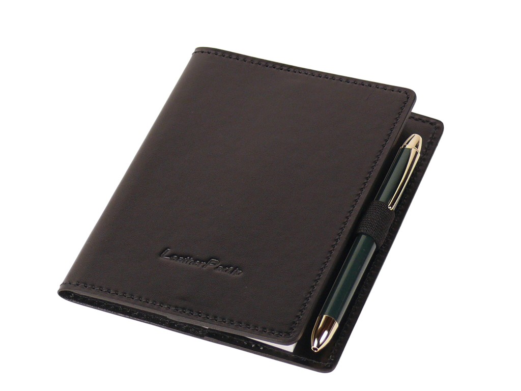 革製ノートカバー A6サイズ・ブラック（販売中）