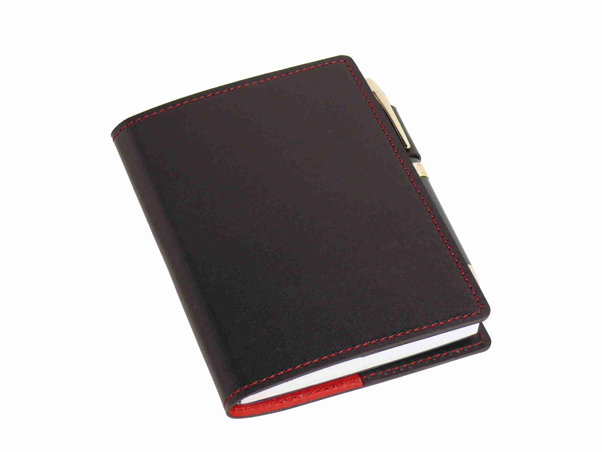 革製ノートカバー B6サイズ・ブラックレッド(近日発売予定)