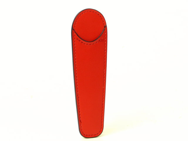 革製ペンホルダー（レッド）