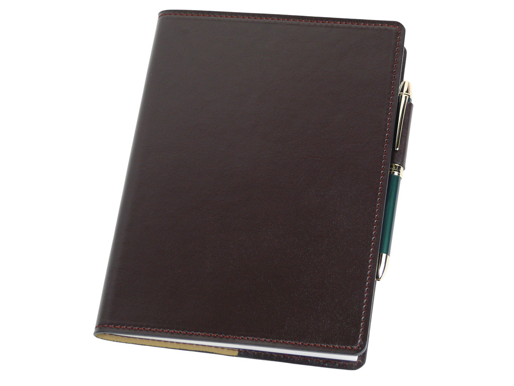a5サイズ チョコレート（chocolate） 本革ノートカバーの商品写真