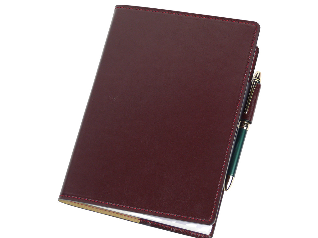 a5サイズ ワイン（wine） 本革ノートカバーの商品写真
